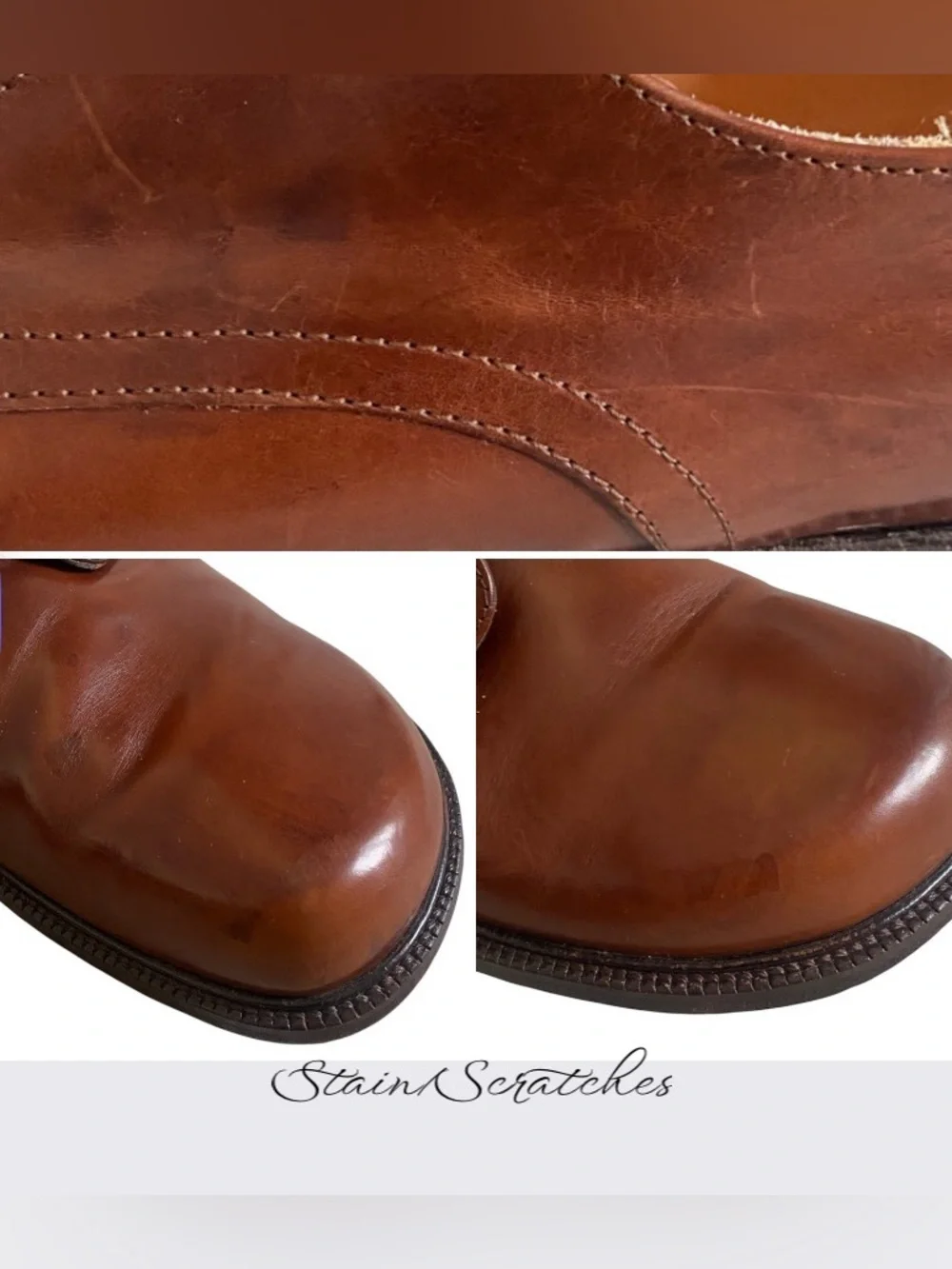 Footprints by Birkenstock men’s brown leather Oxford shoes